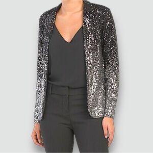 Cable and Gauge Ombre Sequin Sparkly Event Black Tie Swiftie Blazer